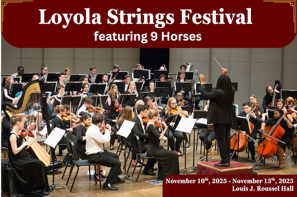 Poster For Loyola Strings Festival