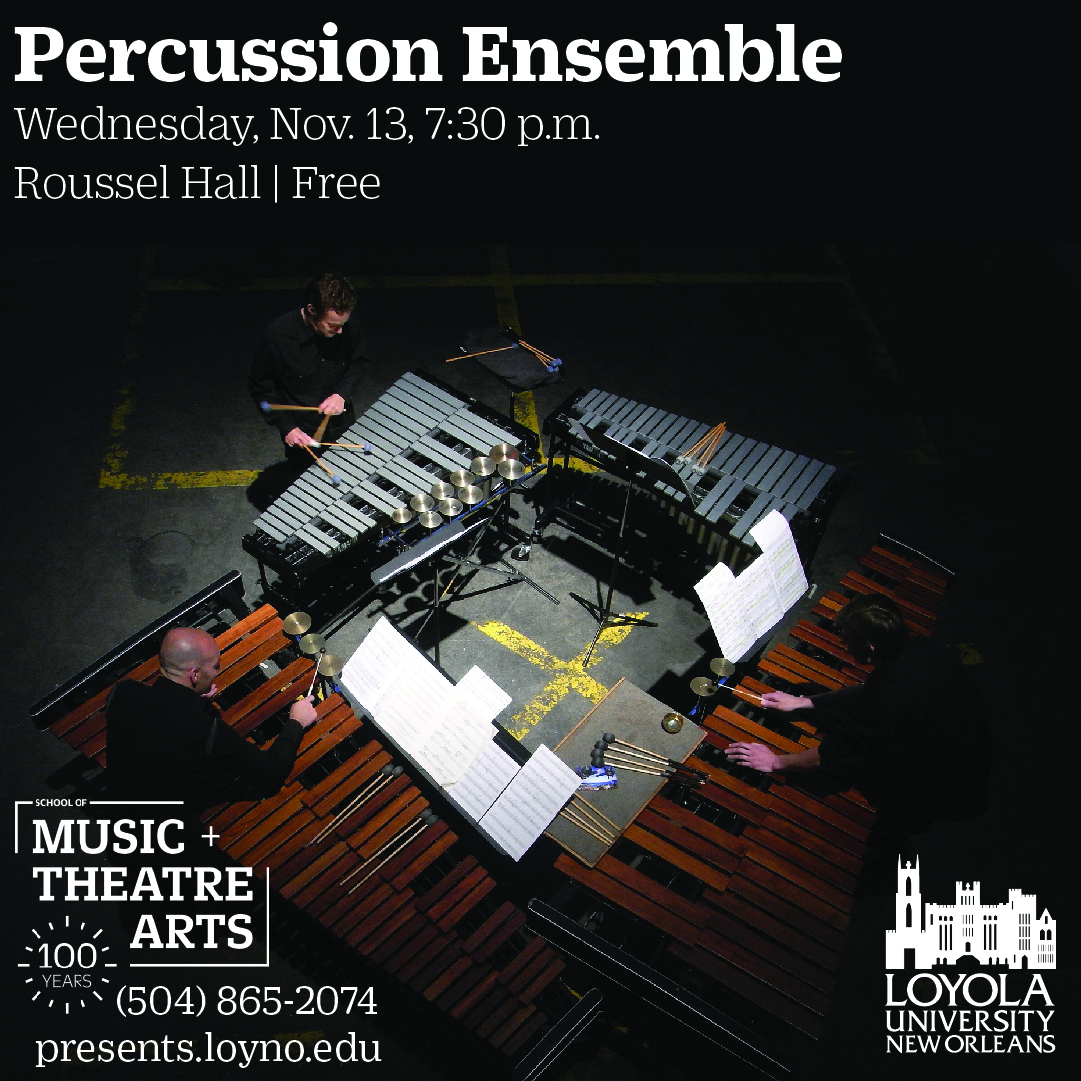 Percussion Ensemble flyer