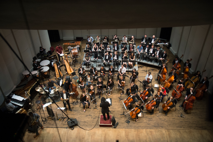 orchestra from above