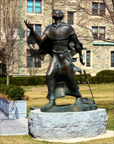 Statue of St. Ignatius at Fordham University