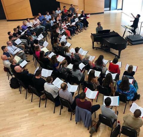 Seraphic Fire and PCI rehearsal with conductor, Xian Zhang