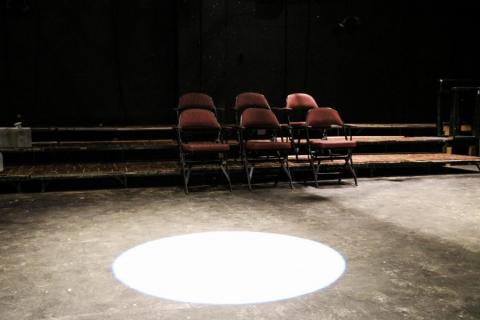 The Lower Depths Theatre sits empty Sept. 22. The theater is not being used because of COVID-19 restrictions and the theater program is working to develop new ways to practice and perform. Photo credit: Hannah Renton