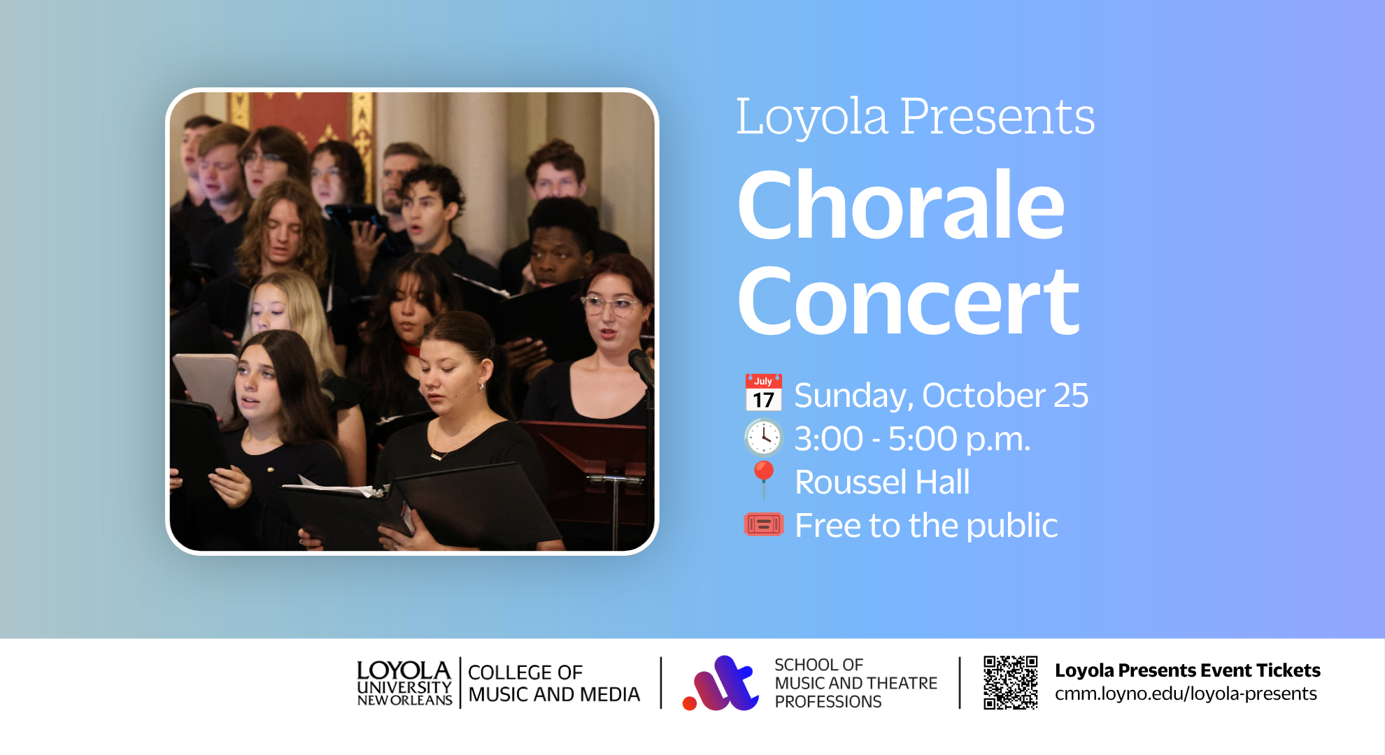 Loyola Chorale Monitor Graphic