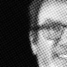 Man, glasses, half face